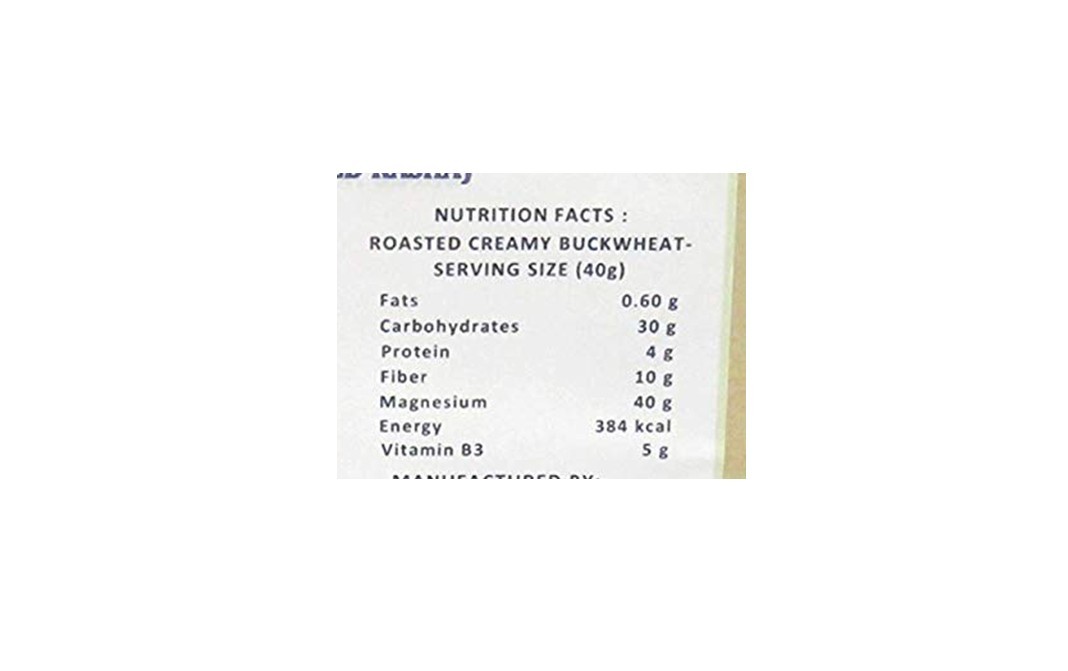 NutriBuck Roasted Creamy Buckwheat (Broken-Hulled Kasha)   Pack  400 grams